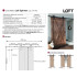 Амбарный механизм для двери Loft Spinner LJ-1040-200